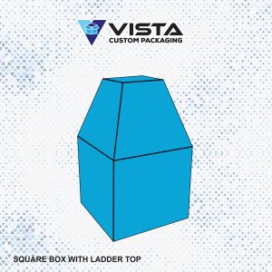 Square Box With Ladder Top dielines